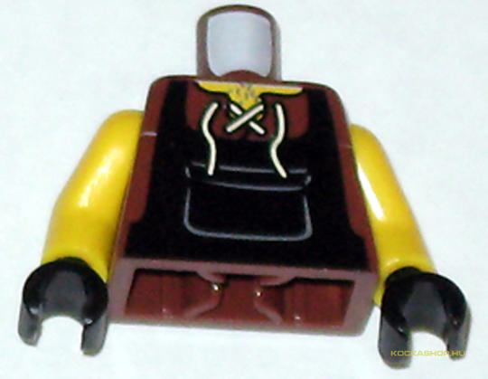 LEGO® Alkatrészek (Pick a Brick) 973pb538c01 - Vöröses barna Minifig felsőrész, Kovács