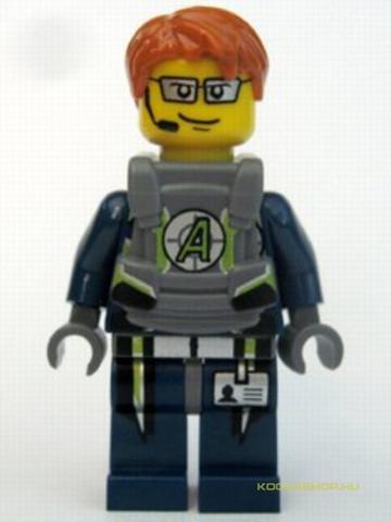 LEGO® Minifigurák agt022 - Agent Fuse-páncélzattal