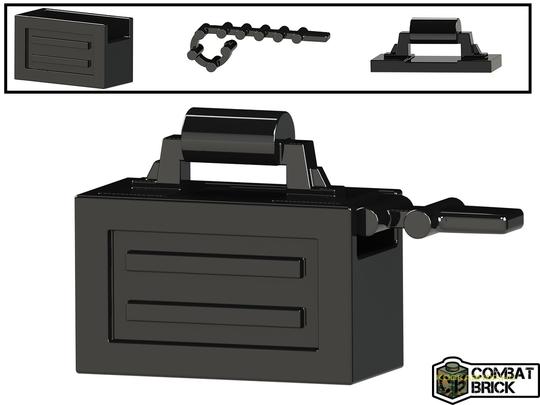 Fekete Large ammo box [ 3 parts: case , lid , ammo ]