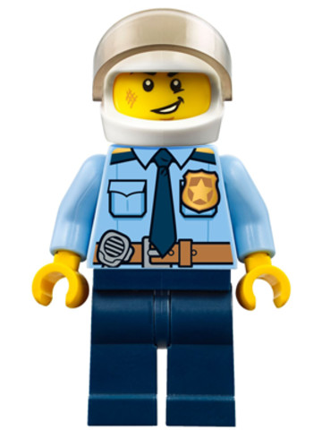 LEGO® Minifigurák cty0772 - Rendőr minifigura, fehér sisakkal