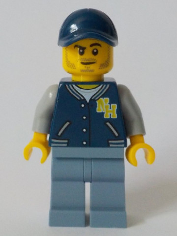 LEGO® Minifigurák cty1044 - Cameraman - Dark Blue Jacket, Sand Blue Legs