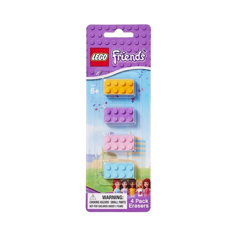LEGO® Seasonal LE300401 - Friends 4 db-os radír készlet