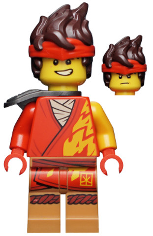 LEGO® Minifigurák njo739 - Kai - Core, Hair, Shoulder Pad