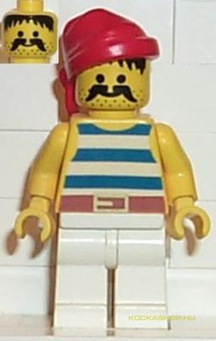 LEGO® Minifigurák pi073 - Kalóz, fehér nadrágban
