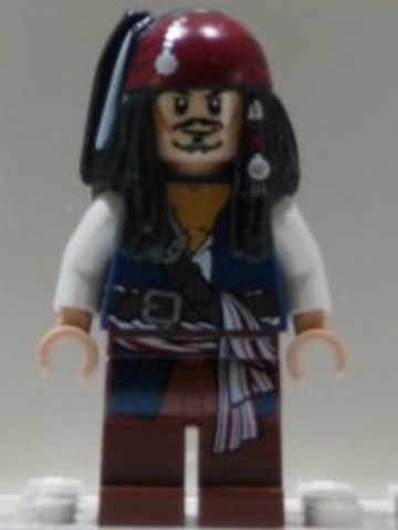 LEGO® Minifigurák poc001h - Jack Sparrow Kapitány - használt