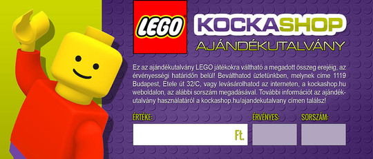 LEGO® Ajándékutalvány UT10000 - LEGO ajándékutalvány