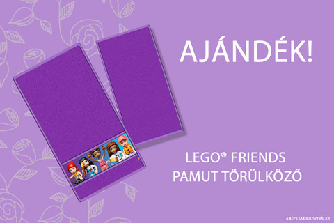 Ajándék LEGO® Friends pamut törülköző járhat vásárlásod mellé!