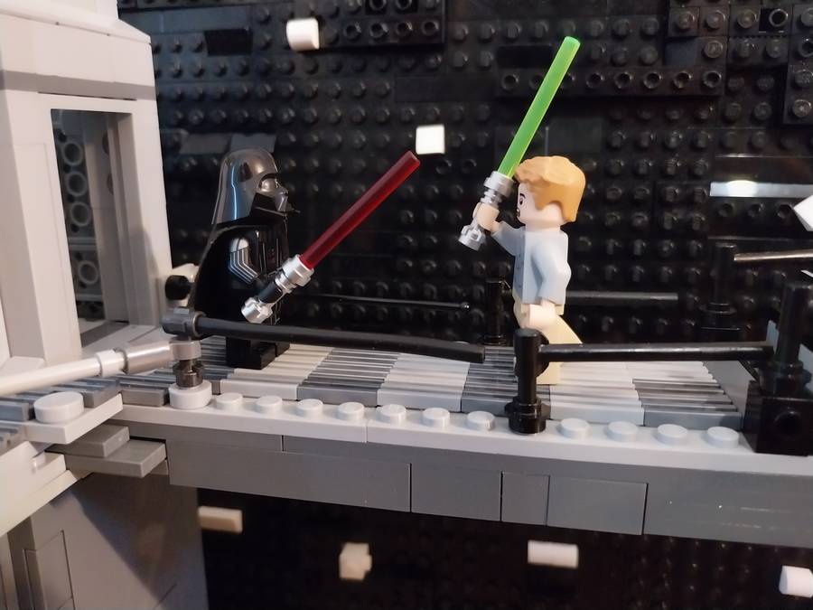 Luke Skywalker Darth Vader harca