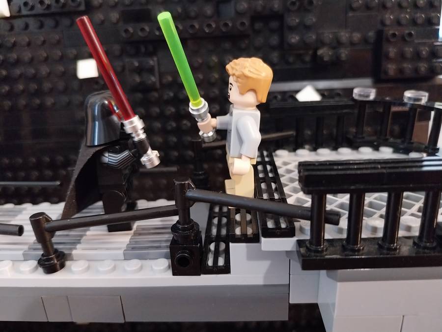 Luke Skywalker Darth Vader harca