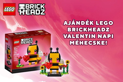 Lányok főszerepben: ajándék LEGO BrickHeadz Valentin napi Méhecske!