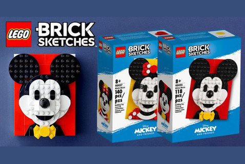 Két új taggal bővül a LEGO® Brick Sketches™ sorozat!