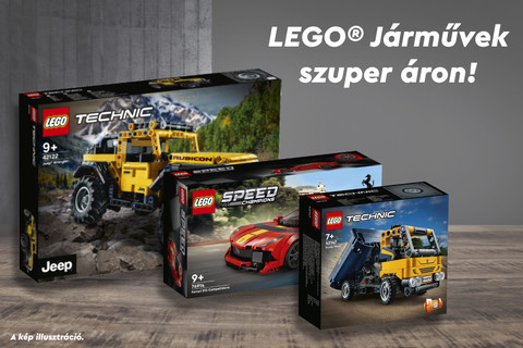 LEGO® Technic és LEGO® Speed Champions készletek kihagyhatatlan áron!