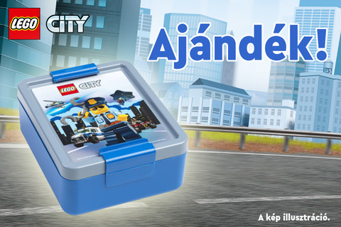LEGO® City uzsonnás doboz járhat vásárlásod mellé!