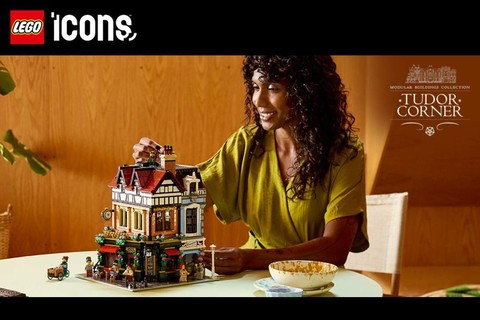 Januárban érkezik a LEGO® Icons Tudor-kori városrész (10350)