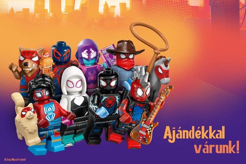 Ajándék Pókember tematikájú LEGO® Minifigura minden 24 990 Ft feletti vásárlás mellé!