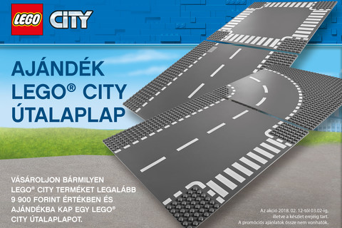 LEGO® City ajándék Útalaplap!