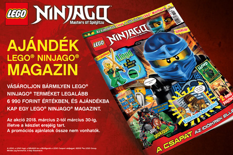 Ajándék LEGO® Ninjago Magazin március 2-től!
