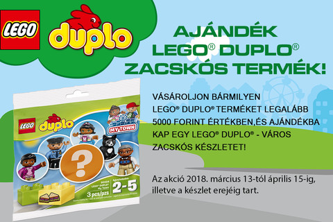 Ajándék LEGO® DUPLO zacskós készlet március 13-tól!