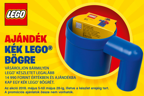 Ajándék kék LEGO® bögre!