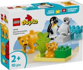 LEGO® DUPLO® 10442 - Állatcsaládok a vadvilágban: Pingvinek és oroszlánok