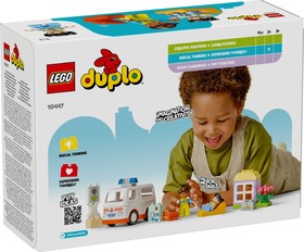 LEGO® DUPLO® 10447 - Mentőautó és mentősofőr