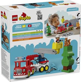 LEGO® DUPLO® 10473 - Tűzoltóautó tömlővel és tűzoltóval