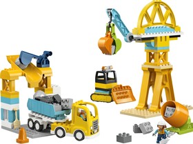 LEGO® DUPLO® 10476 - 3 az 1-ben építési terület és munkagépek