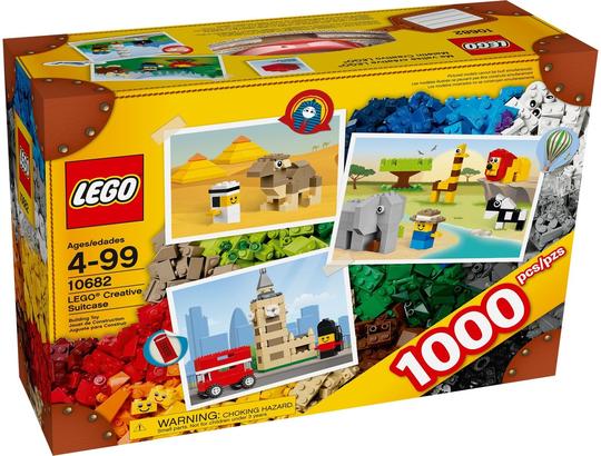 LEGO® Elemek és egyebek 10682 - Kreatív bőrönd 1000 darabos