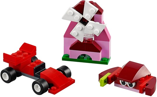 LEGO® Elemek és egyebek 10707 - Piros kreatív készlet