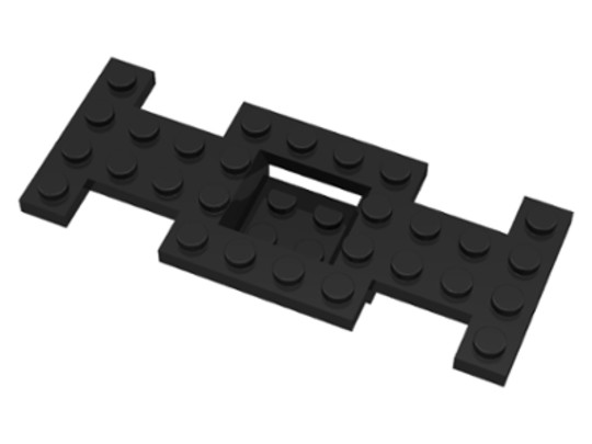 LEGO® Alkatrészek (Pick a Brick) 138747 - Fekete 4 x 10 x 2/3 Autó Alap