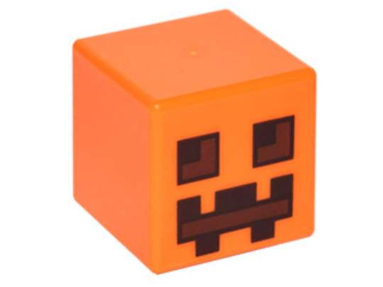 LEGO® Alkatrészek (Pick a Brick) 19729pb001 - Minecraft narancssárga Tök lámpás mintával