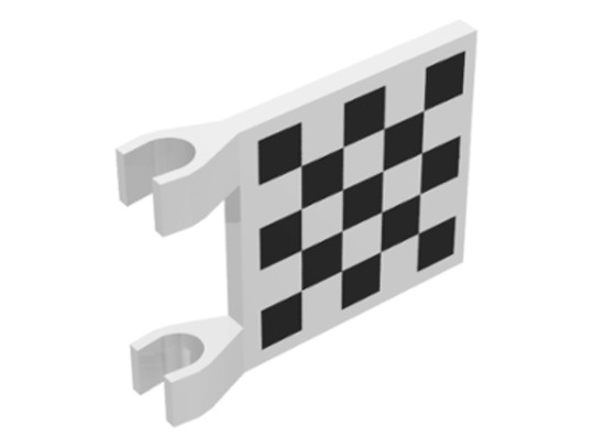LEGO® Alkatrészek (Pick a Brick) 2335p03 - Fehér zászló, kockás