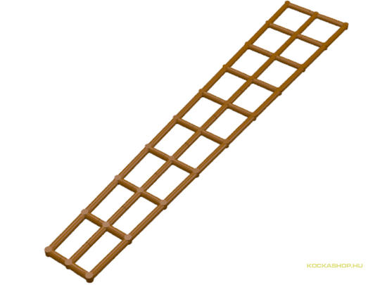 LEGO® Alkatrészek (Pick a Brick) 2541 - Barna 27x5 Rács - használt