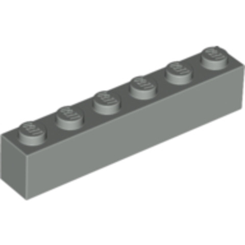 LEGO® Alkatrészek (Pick a Brick) 300902 - Világosszürke 1x6 Kocka
