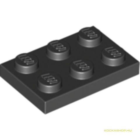 LEGO® Alkatrészek (Pick a Brick) 302126 - Fekete 2X3 Lapos Elem
