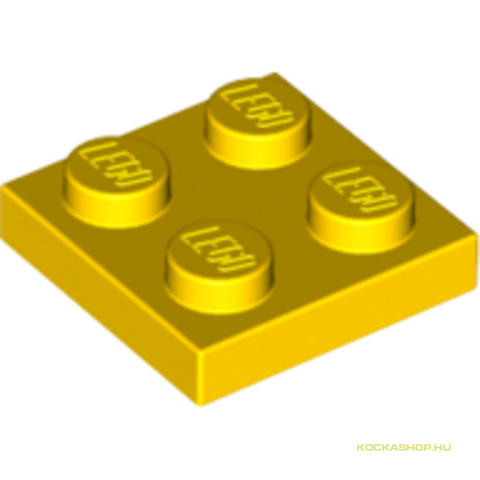 LEGO® Alkatrészek (Pick a Brick) 302224 - Sárga 2X2 Lapos Elem