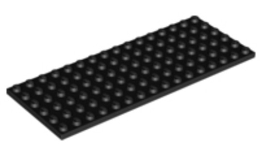 LEGO® Alkatrészek (Pick a Brick) 302726 - Fekete 6x16 lap