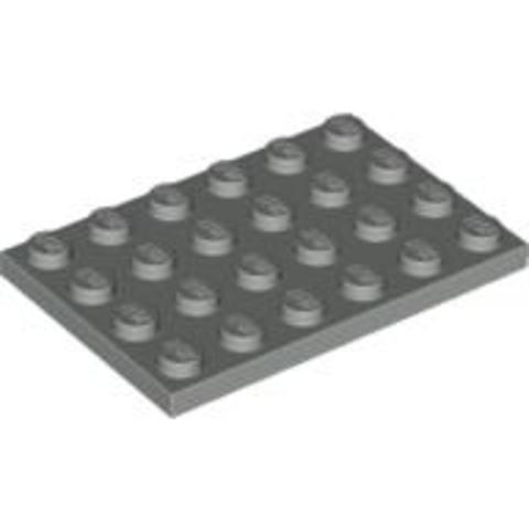 LEGO® Alkatrészek (Pick a Brick) 303202 - Világosszürke 4x6 elem