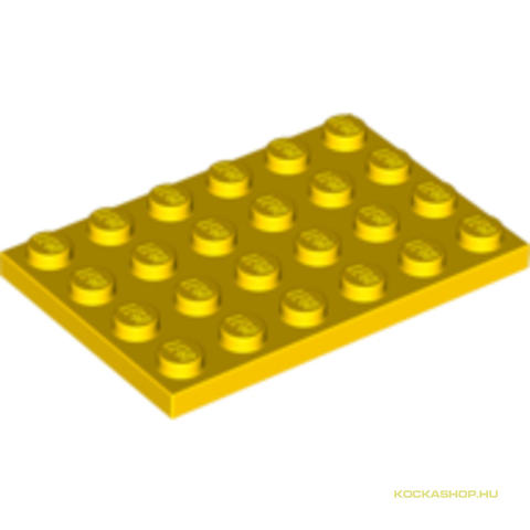 LEGO® Alkatrészek (Pick a Brick) 303224 - Sárga 4X6 Lapos Elem