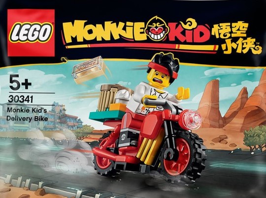 LEGO® Polybag - Mini készletek 30341 - Monkie Kid Futármotorja - Monkie Kid's Delivery Bike