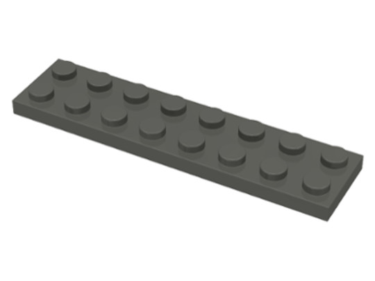 LEGO® Alkatrészek (Pick a Brick) 303427 - Sötétszürke 2X8 Lapos Elem