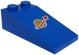 Kék 2x6 lejtő classic space logóval