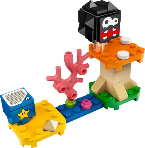 LEGO® Super Mario 30389 - Fuzzy és Gomba emelvény kiegészítő szett