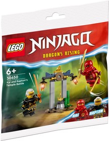 LEGO® NINJAGO® 30650 - Kai és Rapton templomi csatája