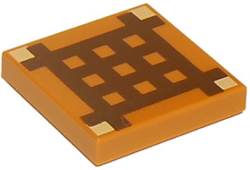 Közép nugát 2x2 csempe, minecraft barkácsasztal teteje