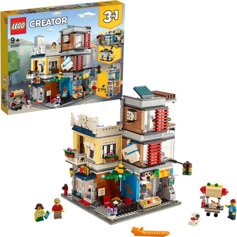 LEGO® Creator 3-in-1 31097 - Városi kisállat kereskedés és kávézó