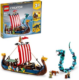 Viking hajó és a Midgard kígyó