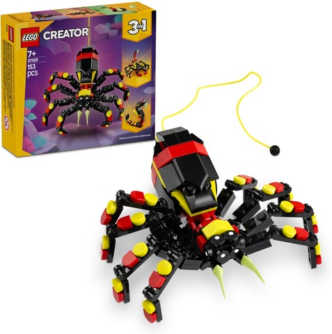 LEGO® Creator 3-in-1 31159 - Vadállatok: Meglepetésekkel teli pók