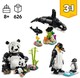 LEGO® Creator 3-in-1 31165 - Vadállatok: Pandacsalád