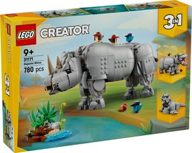 LEGO® Creator 3in1 31171 - Vadállatok: Fenséges orrszarvú madarakkal